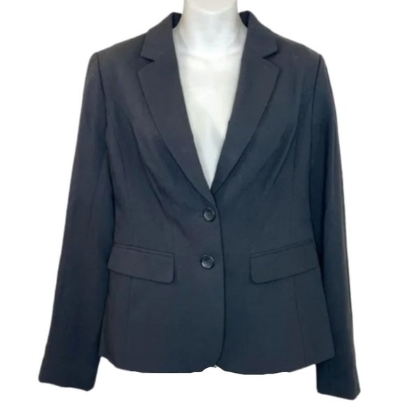 The Limited Jackets & Blazers - The Limited Black Two Button Long Sleeve Notched Lapel Blazer Jacket 8 NWT